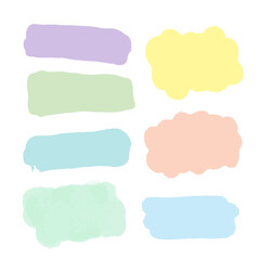 set of watercolor frames