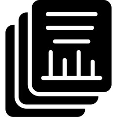 Graph Paper Glyph Icon