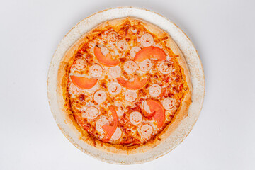 Enjoying a mouthwatering pizza topped with vibrant ingredients and melted cheese