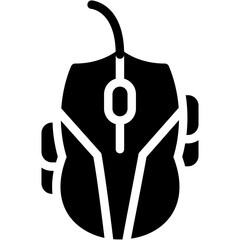 Gaming Mouse Glyph Icon