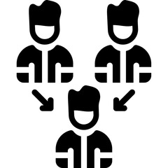Delegation Glyph Icon