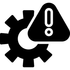 Risk Management Glyph Icon