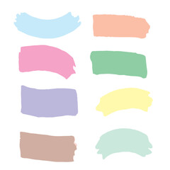 set of watercolor frames