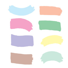 set of watercolor frames