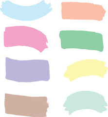 set of watercolor frames