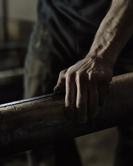 Plumber tightening pipe joints. Featuring plumbing repairs and maintenance