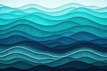 Deep Ocean Current Wave Layers