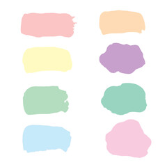 set of watercolor frames