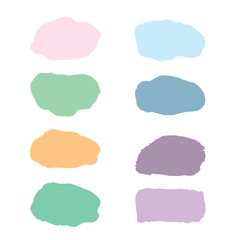 set of watercolor frames