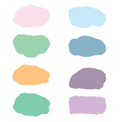 set of watercolor frames