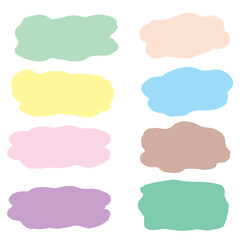 set of watercolor frames