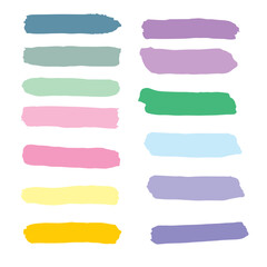 Obraz premium set of watercolor frames