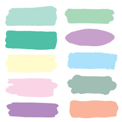 set of watercolor frames