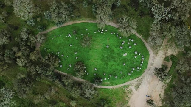 Cromeleque dos Almendres in Portugal