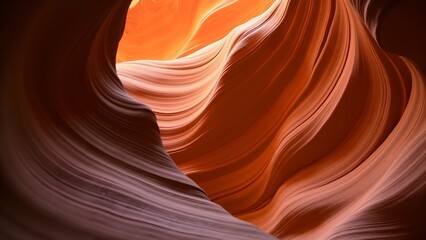 Sculpted sandstone walls create flowing waves of color in a narrow canyon with warm hues.