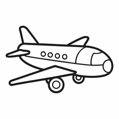 airplane isolated on white