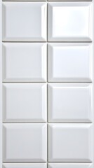 White Glossy Rectangular Tiles Wall Seamless Texture Pattern