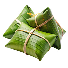 Traditional Thai Dessert in Banana Leaf