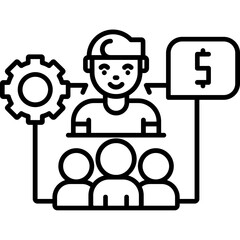 Sales Support Team Icon