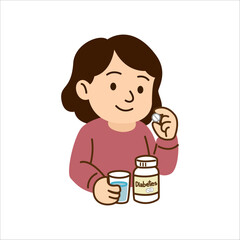 diabetes disease concept. diabetes patient character