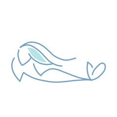Mermaid Logo Design with Aquatic Creature Having Fish Tail Vector Set