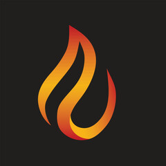 fireball abstract logo design