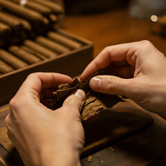 Obraz premium close up of hands holding rosary