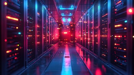 Futuristic Server Room