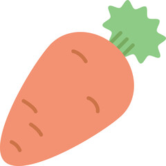 柔らかい色の野菜イラスト　にんじん