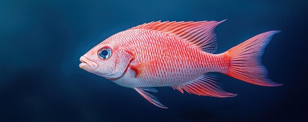 Fototapeta premium Vivid coral fish in profile