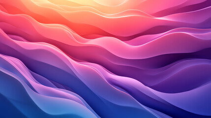 Fototapeta premium Soft Dreamy Sunset Gradient Background Abstract Wavy Texture