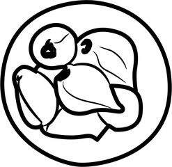 shallot fresh Harvest collection coloring page