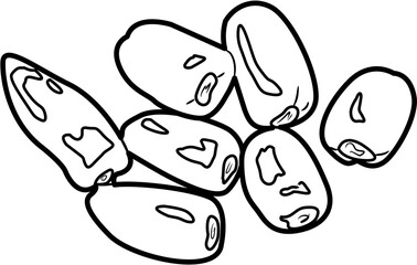 chilli fresh Harvest collection coloring page