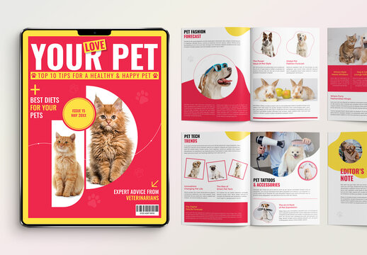 Digital Pet Care Ebook Magazine Template