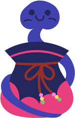 복주머니,청뱀복주머니,청뱀,새해복주머니,주머니,전통주머니,전통복주머니
