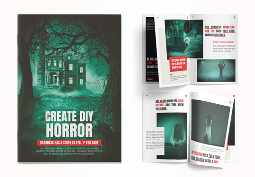 Dark Horror Magazine Template