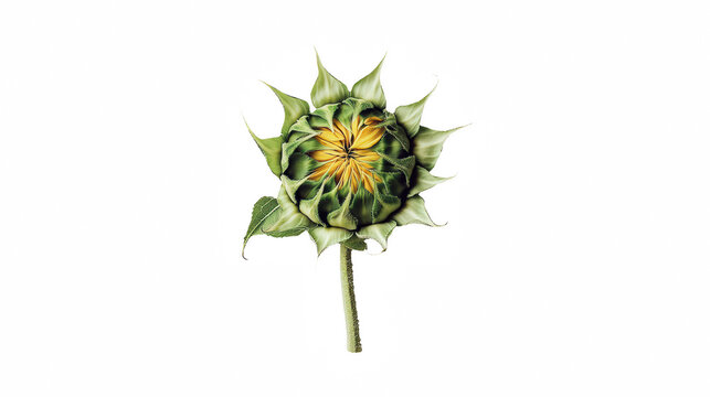 a yellow flower painted on a transparent background, PNG image, PNG file, Generative art. - Powered by Adobe