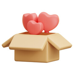 Gift Box with Hearts