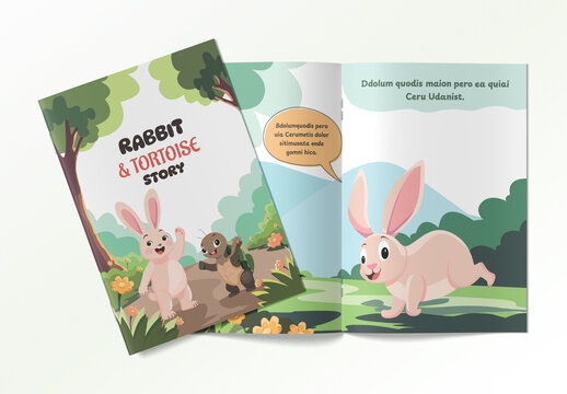 Kids Magazine for Tortoise and Rabbit Race