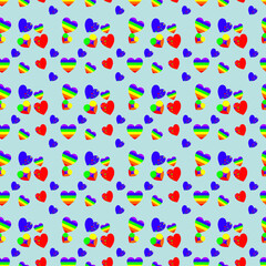 seamless pattern with colorful balloons