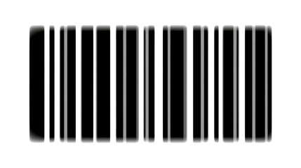 Abstract black barcode with blurred artistic effect for creative digital background packaging scanner design concept inventory tracking identity commerce
