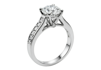 ring on white background