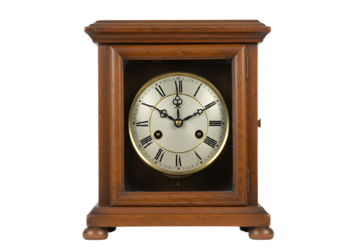 clock on white background