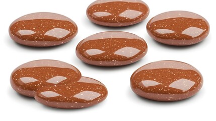 Polished Brown Sunstone Stones Spa Relaxation