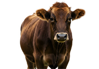 cow on white background
