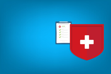 Health insurance concept. Healthcare, finance and medical service. 