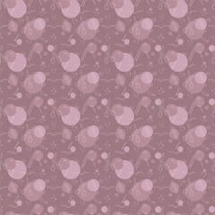 Seamless pattern with knitting needles tools color. Illustration for your projects.
