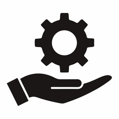 hand with gear