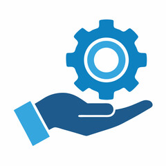hand holding gear