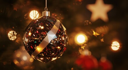 Stylized Christmas Ornament Illustration